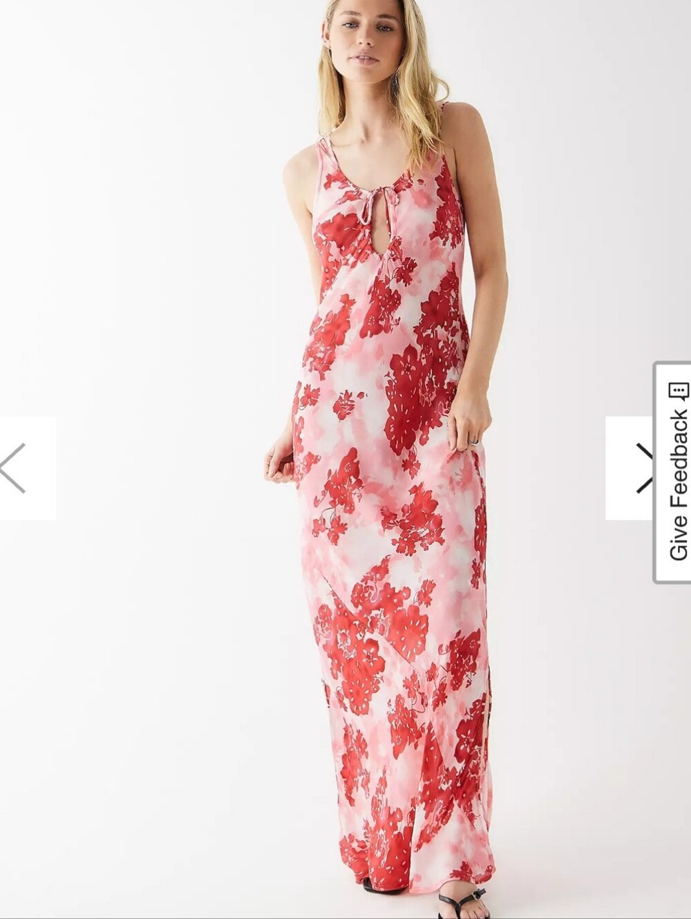 Faithfull the Brand Nicola Coral and Pink Floral Dress